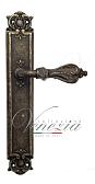Дверная ручка Venezia на планке PL97 мод. Florence (ант. бронза) проходная