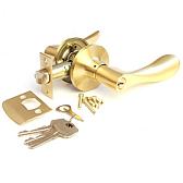 Дверная ручка-защелка Zambrotto мод. Z103-00-SB (матовое золото) ключ/фиксатор