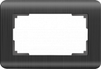 Рамка для двойной розетки (графит) WL12-Frame-01-DBL